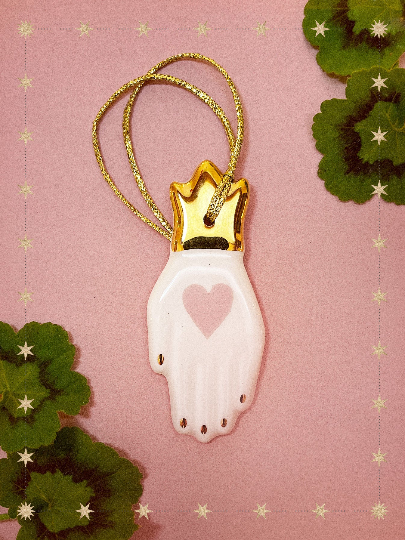 Hamsa hand with Pink Heart
